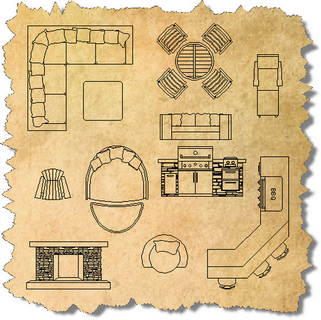 CAD Furniture Symbols