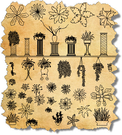 AutoCAD CAD Plants Blocks