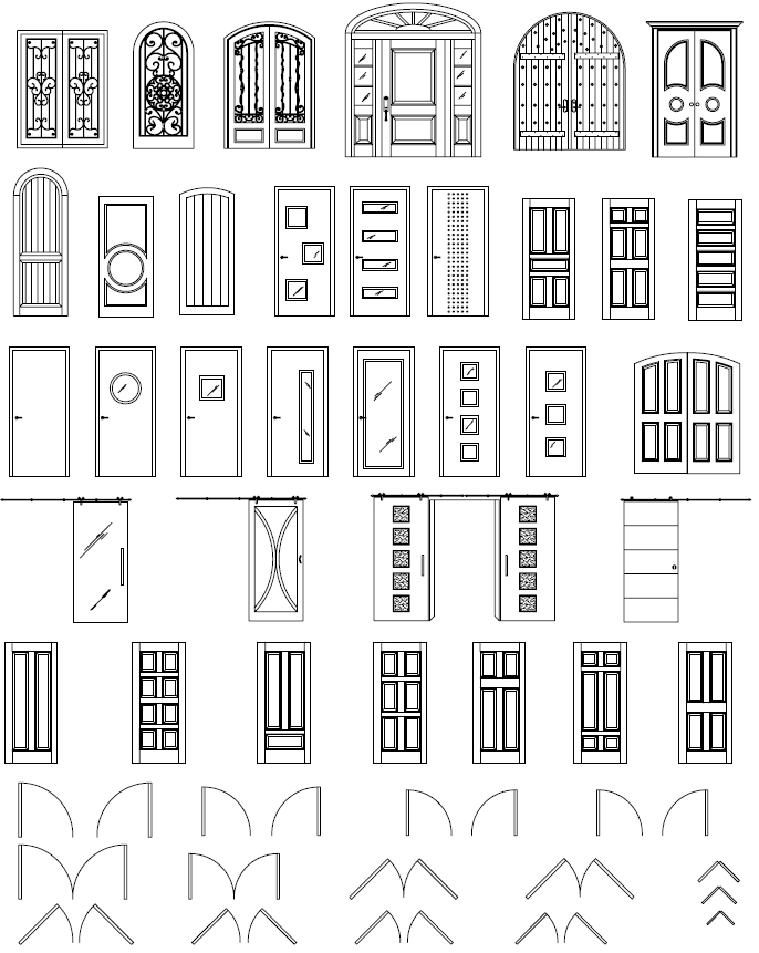 AutoCAD Door Symbols