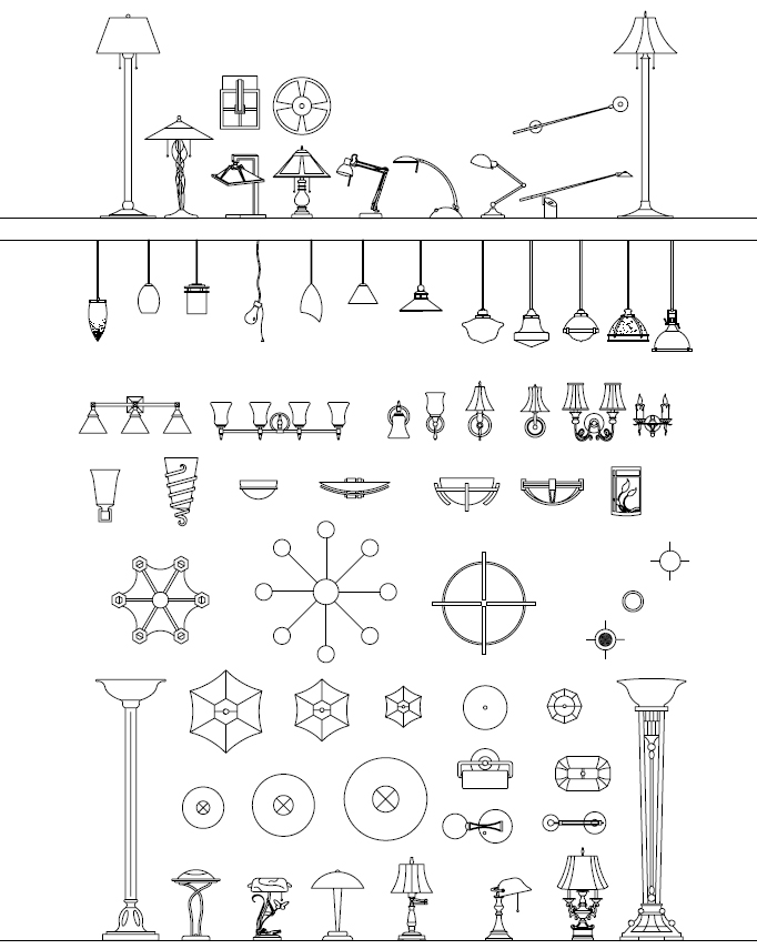 ArchBlocks AutoCAD Lighting Block Symbols