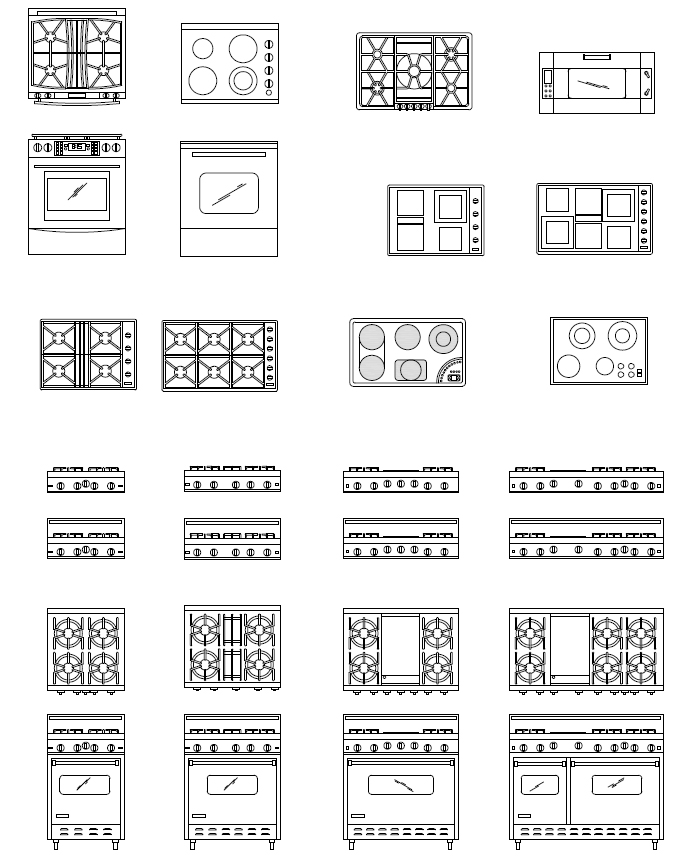 Kitchen Drafting Templates