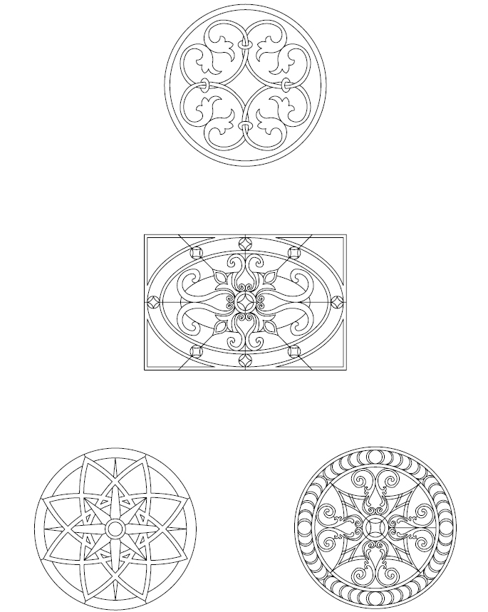 AutoCAD Tile Medallions
