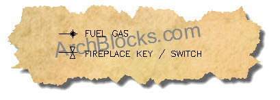 AutoCAD Electrical Symbols Gas Fireplace Blocks