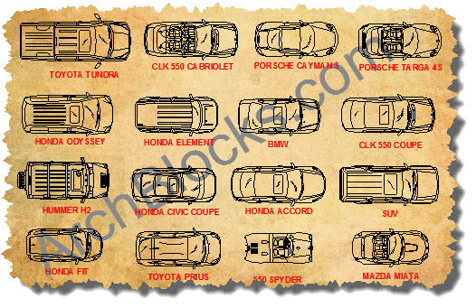 ArchBlocks CAD Symbols Cars Trucks