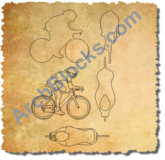 AutoCAD Symbols Bicycles