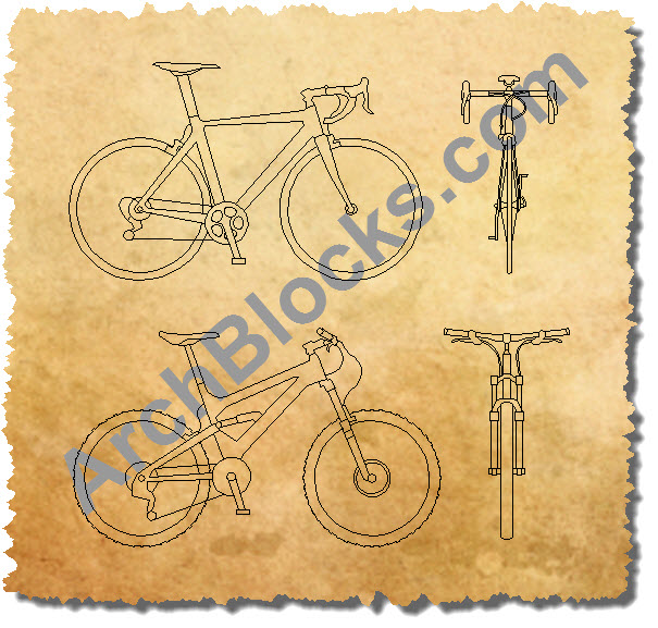 CAD Blocks Bicycles