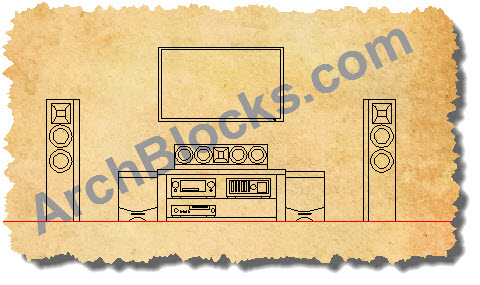 CAD Symbols Home Theater Components