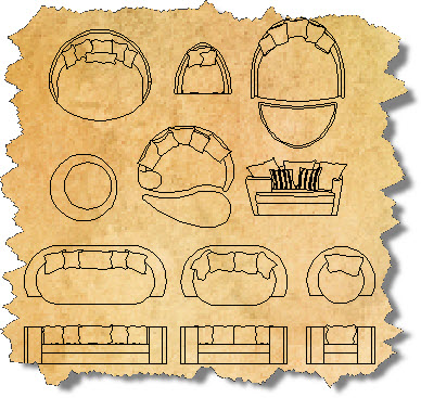 Outdoor CAD Furniture Blocks | AutoCAD Outdoor Furniture Symbols 
