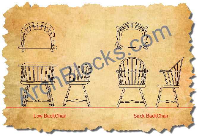 CAD Symbols Windsor Chair-01