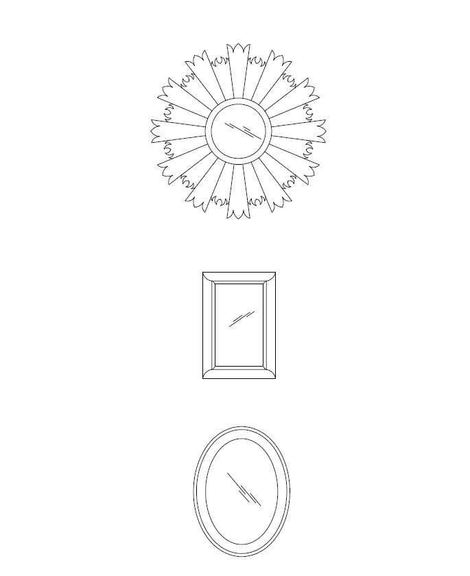 AutoCAD Mirrors Blocks