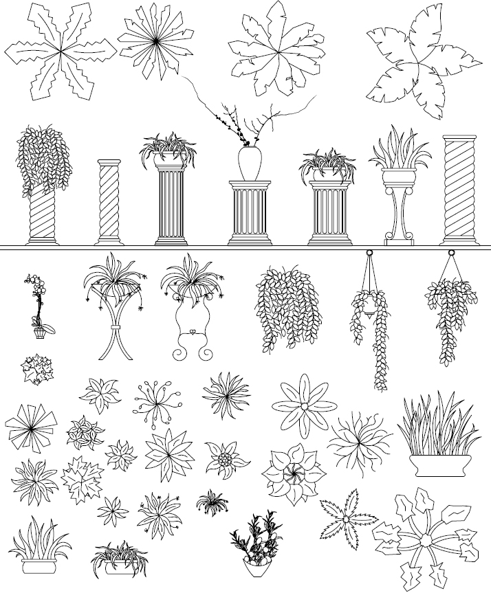 AutoCAD Tree Symbols and Auto CAD Landscaping
