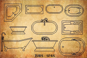 AutoCAD Plumbing Fixtures Block Library