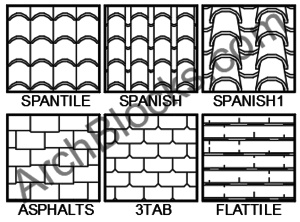 ArchBlocks Roofing and Siding Hatch Patterns