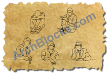 CAD Blocks of Men in Elevation View