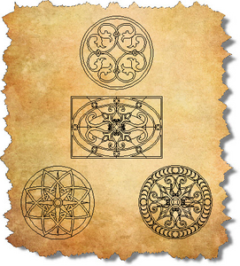 CAD Floor Tile Medallions