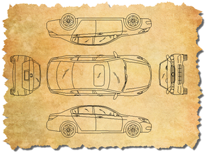 CAD Sedan Set