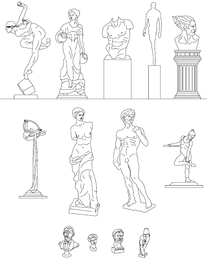 AutoCAD Sculptures - Auto Cad Art