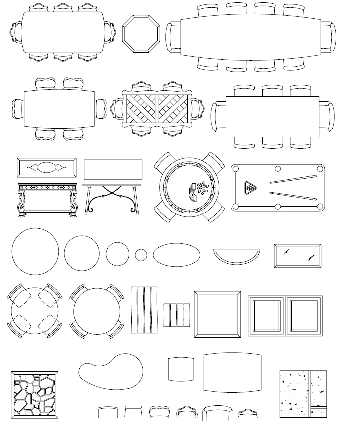 ArchBlocks AutoCAD Tables Block Symbols
