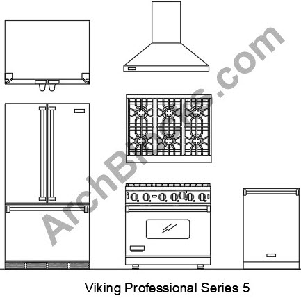 AutoCAD Kitchen CAD blocks