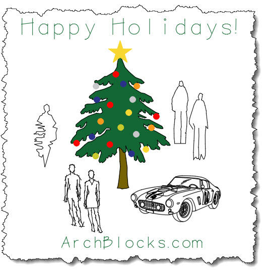 Holiday Card - Happy Holidays from ArchBlocks.com