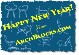 Holiday Card - Happy New Year from ArchBlocks.com.