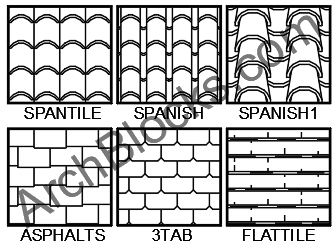 ArchBlocks Roofing and Siding Hatch Patterns