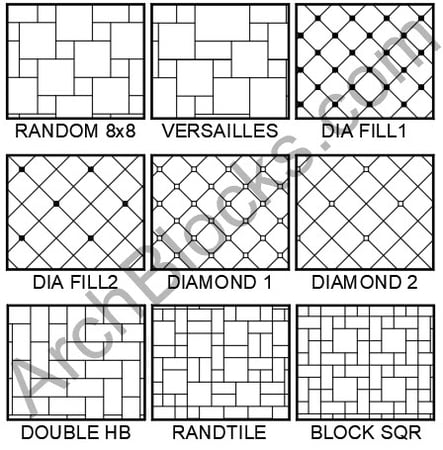 ArchBlocks Tile Hatch Patterns