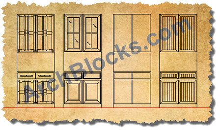 CAD Blocks Cabinet Doors and Hardware | Cabinet Door CAD ...