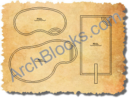 ArchBlocks CAD Pool Designs