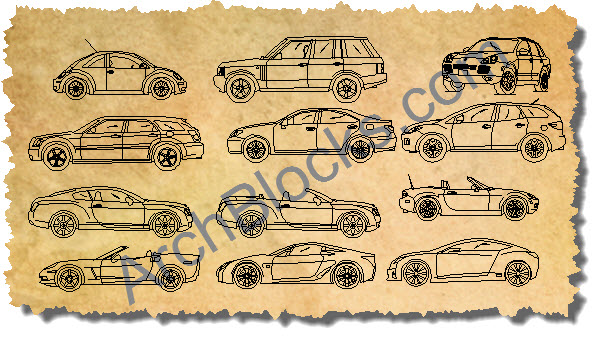 CAD Blocks Custom Cars Trucks