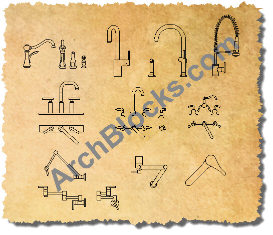 AutoCAD Faucet Symbols 01