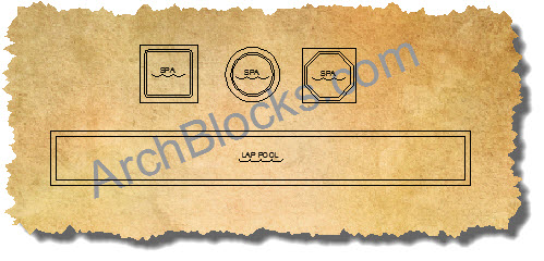 AutoCAD Symbol Lap Pool