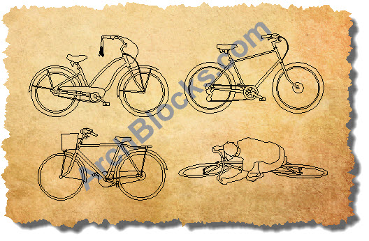 Bicycles CAD Symbols