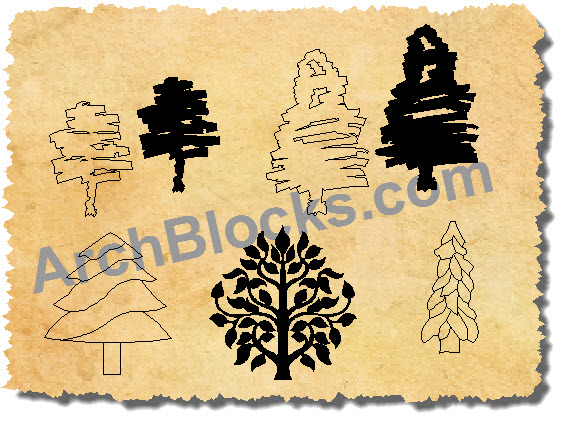 Tree Drawings CAD Styles