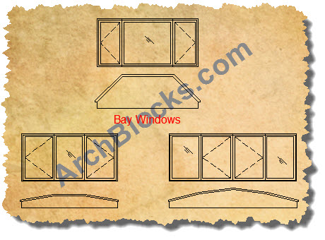 AutoCAD Symbols Bay Window