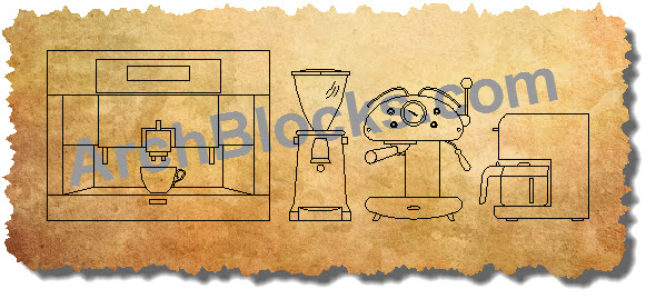 AutoCAD Espresso Maker Symbols