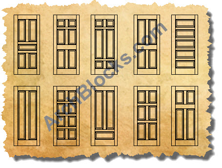 AutoCAD door blocks Symbols 01