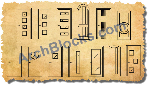 AutoCAD Custom Door Symbols