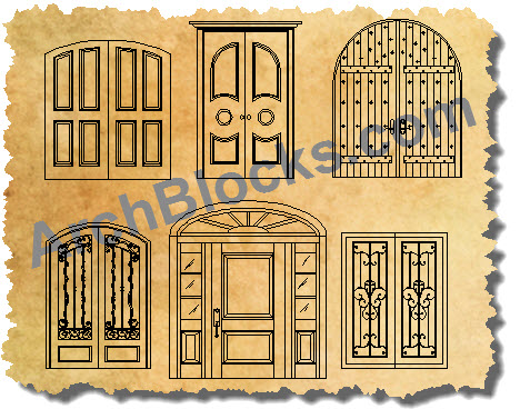 CAD Symbols Custom Doors