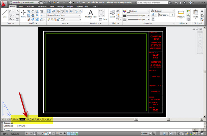 AutoCAD Paperspace Layouts-01
