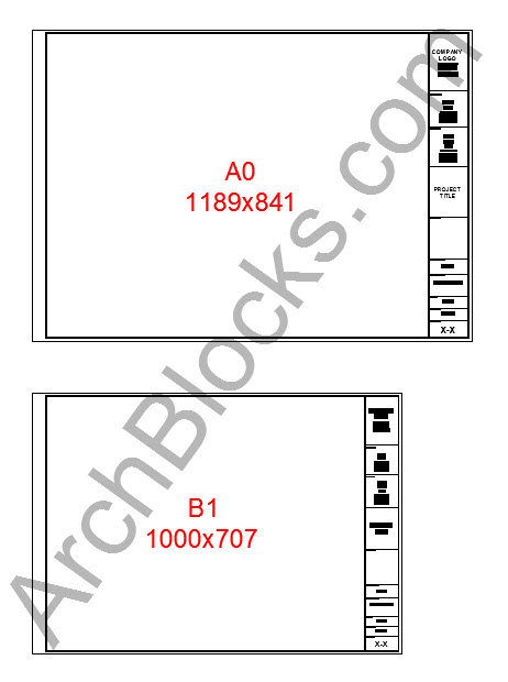 imperial cad title block template