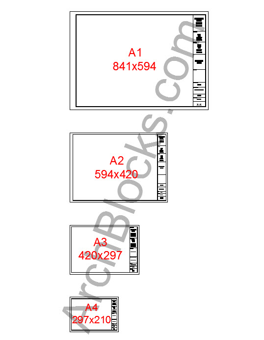 AutoCAD Metric Titleblocks in Modelspace-02