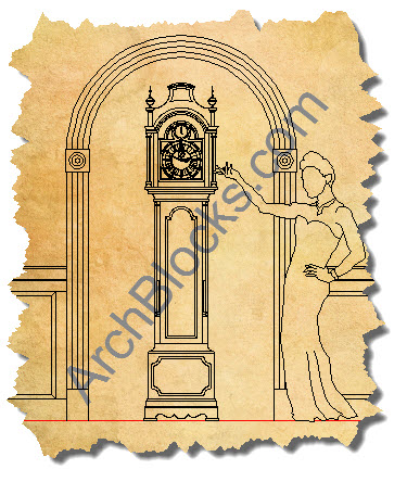 ArchBlocks CAD Clock Drawings-01