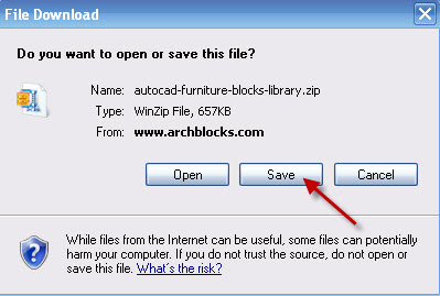 File download box - save
