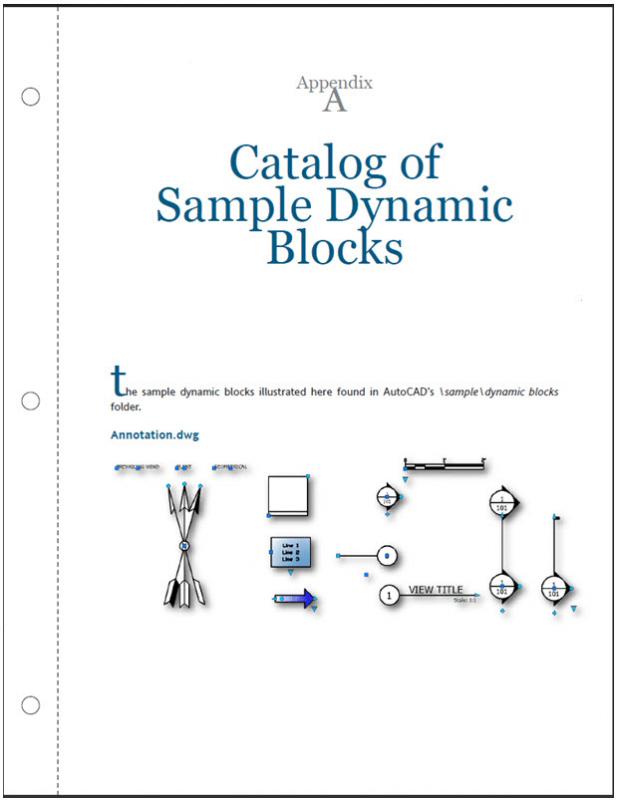 Appendix A preview - Tailoring Dynamic Blocks AutoCAD 2010