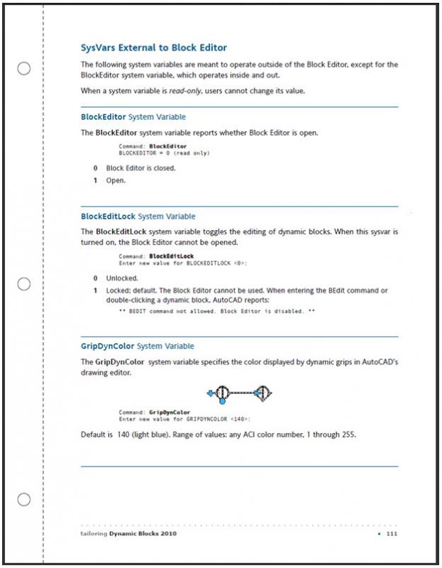 Appendix B preview - Tailoring Dynamic Blocks AutoCAD 2010