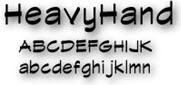 HeavyHand Font HeavyHand Font
