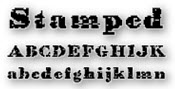 Stamped Font Stamped Font