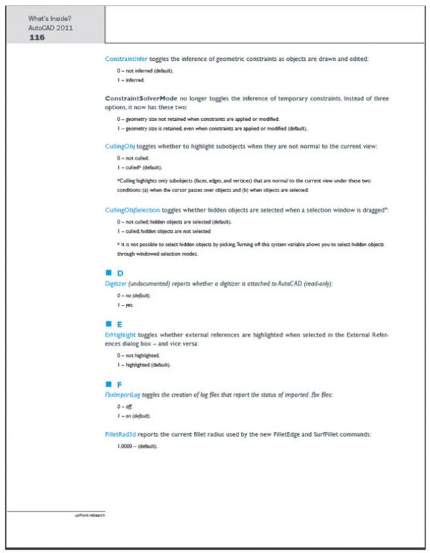 What's Inside? AutoCAD 2011 - Glossary