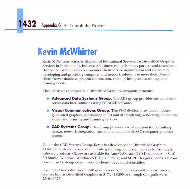 Inside AutoCAD Release 13 About Authors 2 Inside AutoCAD Release 13 About Authors 2